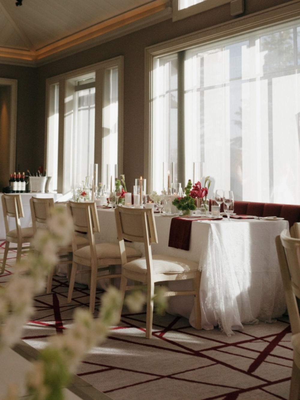 Lace table overlays